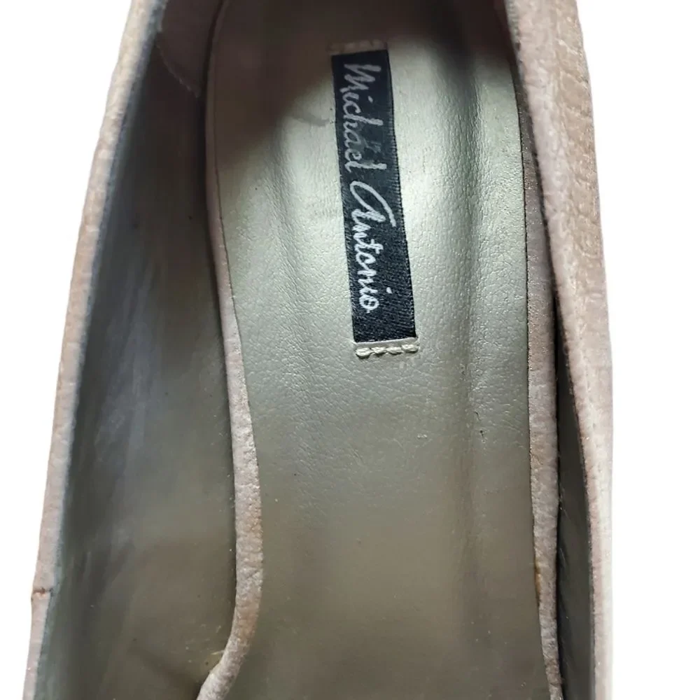 MICHAEL ANTONIO espadrille wedge heels 10